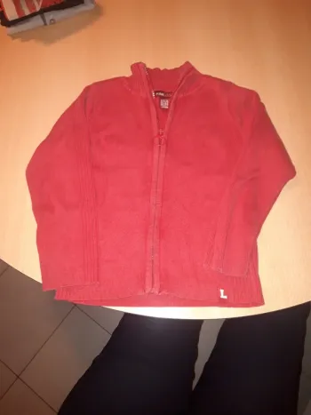 Gilet zippé 116 cm