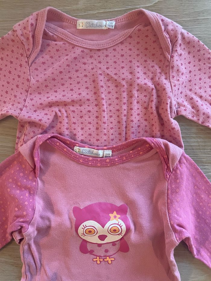 Lot 2 maillots de corps fille 2 ans - photo numéro 2