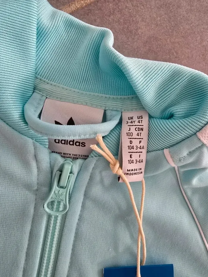 Ensemble jogging adidas turquoise - photo numéro 2