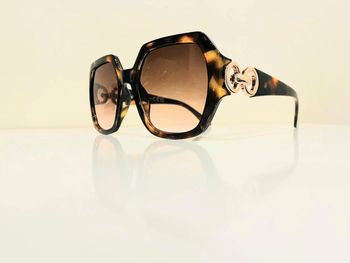 Lunette de soleil femme marron léopard verres dégradés uvprotection cat2