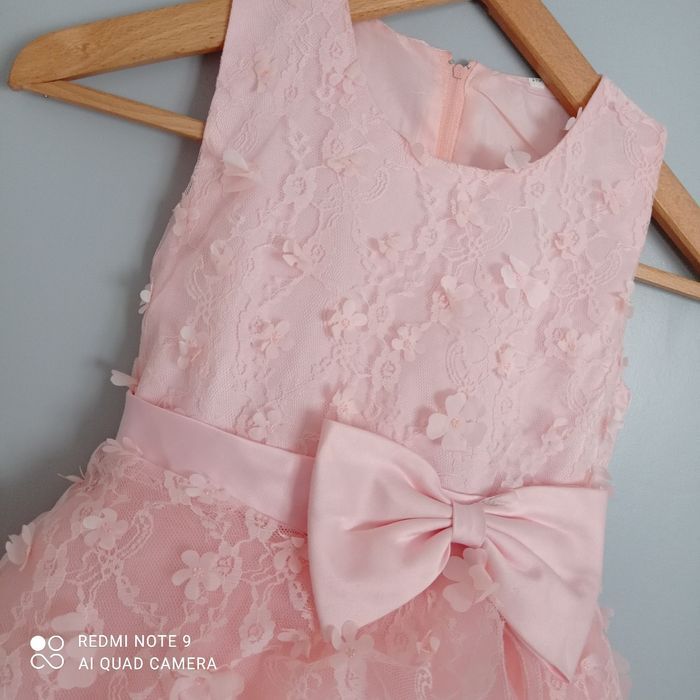 Robe rose abricot 10ans - photo numéro 4