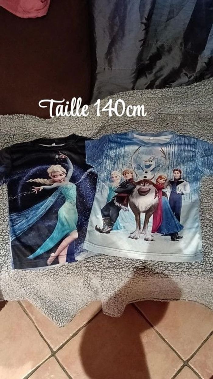 Lot de 2 t-shirt Reine des neige