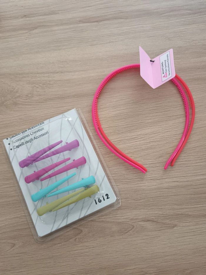 Lot serré tête et pince à cheveux