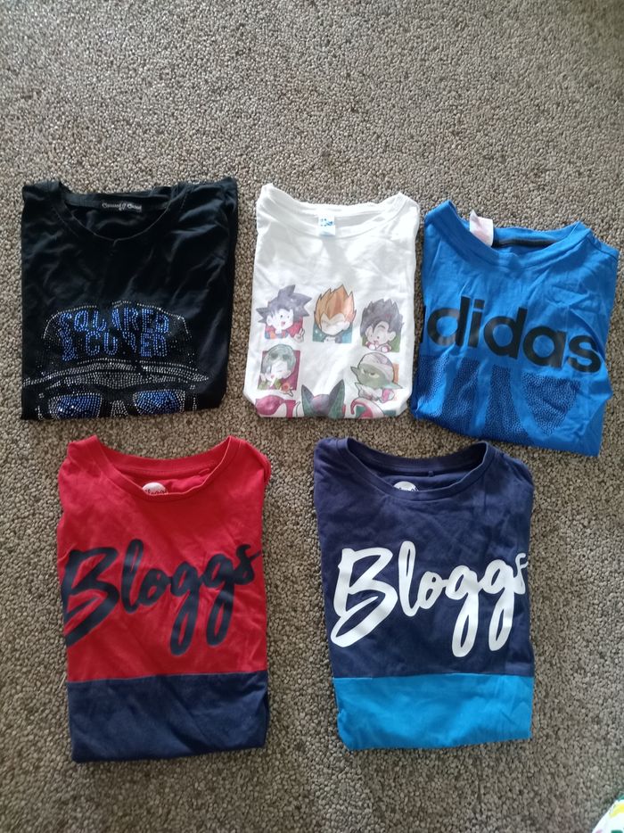Lot de tee shirt MC 12 ans