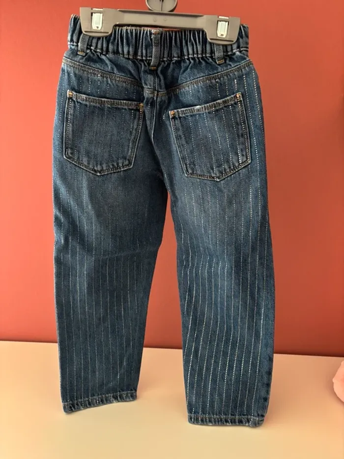 Jeans ZARA points argentés 4-5Y/110cm - photo numéro 2