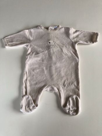 Dors bien en velours beige 3 mois