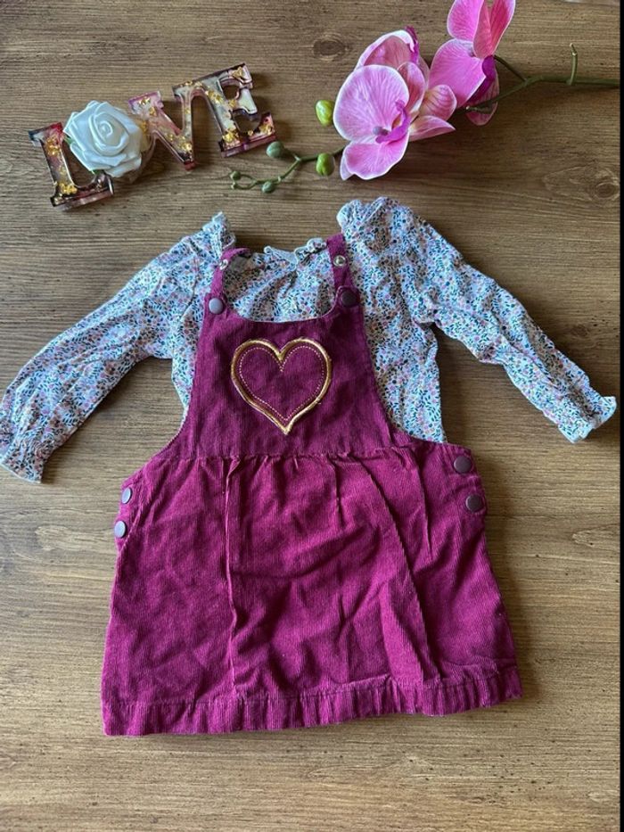 Jolie robe salopette bébé Mes Petits Cailloux