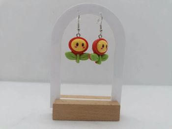 Boucles d'oreilles fleurs fantaisie