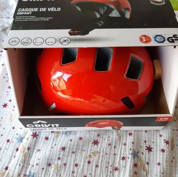 Casque de vélo / trotinette rouge Crivit pour enfant 51-56cm S/M