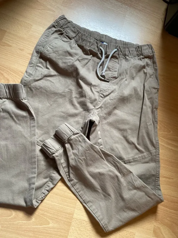 Pantalon en toile beige