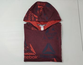 Vêtement Homme Sweatshirts Sweats pull à capuche rouge bordeaux Reebok taille XL #Retrostreet