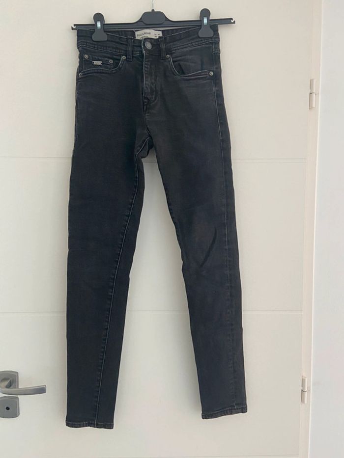 Jean skinny fit noir homme Pull&Bear - photo numéro 2