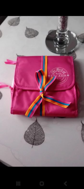 Pochette de voyage escada jamais