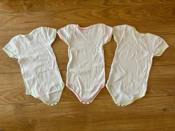 Lot de 3 bodies MC Petit Bateau 36M - photo numéro 2