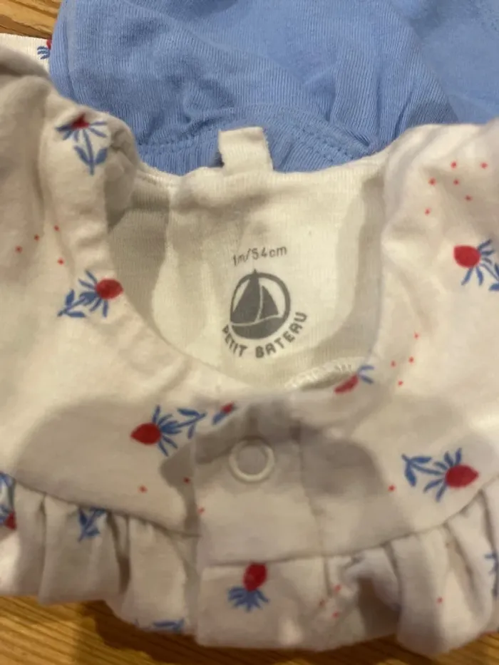 Ensemble petit bateau 1 mois bleu - photo numéro 3