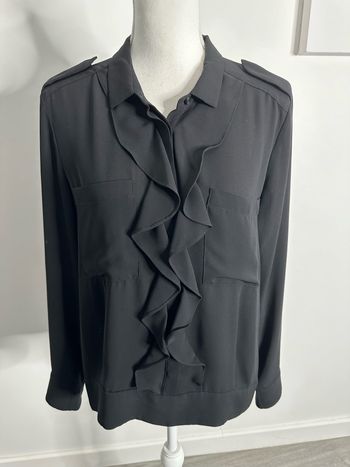 Chemisier asymétrique fluide noir The Kooples T3 40 L