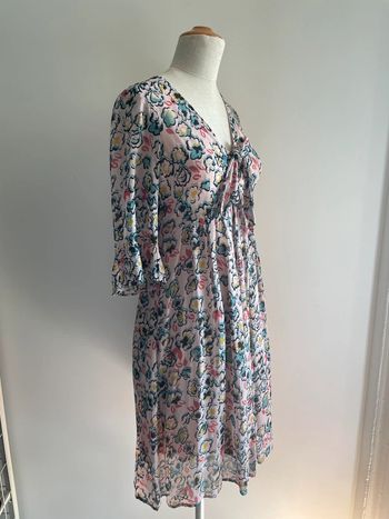 Robe rose Caroll à imprimé floral