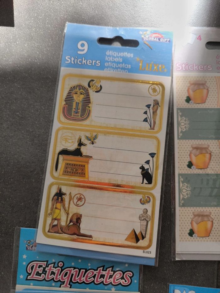 Lot de 2 paquets ou plus de stickers étiquettes neuves - photo numéro 8