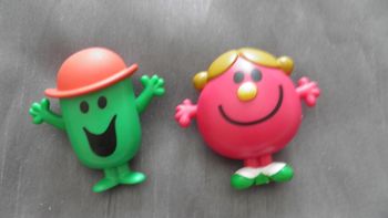 Lot de 2 figurines Monsieur Madame