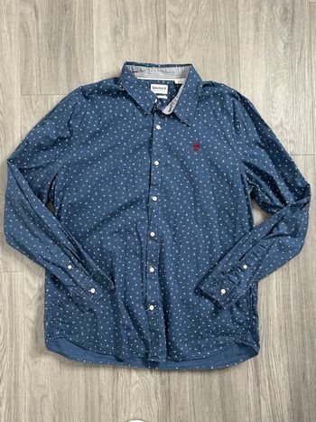 Chemise bariolée bleue marine Timberland TXL