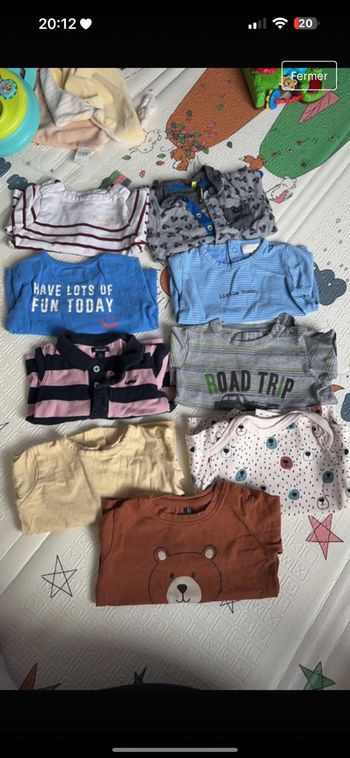 Lot de t-shirt longue manche