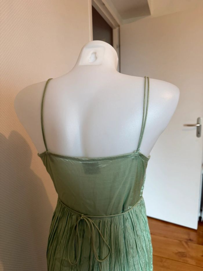 Robe vintage en très bon état taille M tribal verte - photo numéro 5