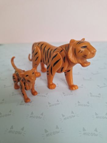 Figurine Playmobil Tigre et son bébé