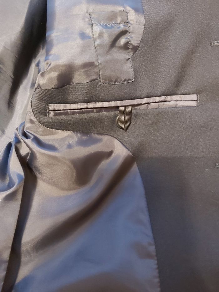 Veste de costume homme bleu marine foncé T. 44 - photo numéro 7
