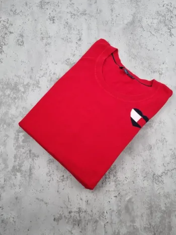 Sweat rouge logo cœur Tommy Hilfiger Taille 2X Femme environ XL/XXL