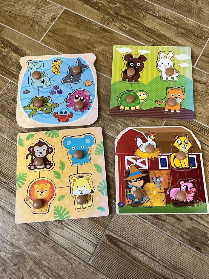 Lot puzzle en bois