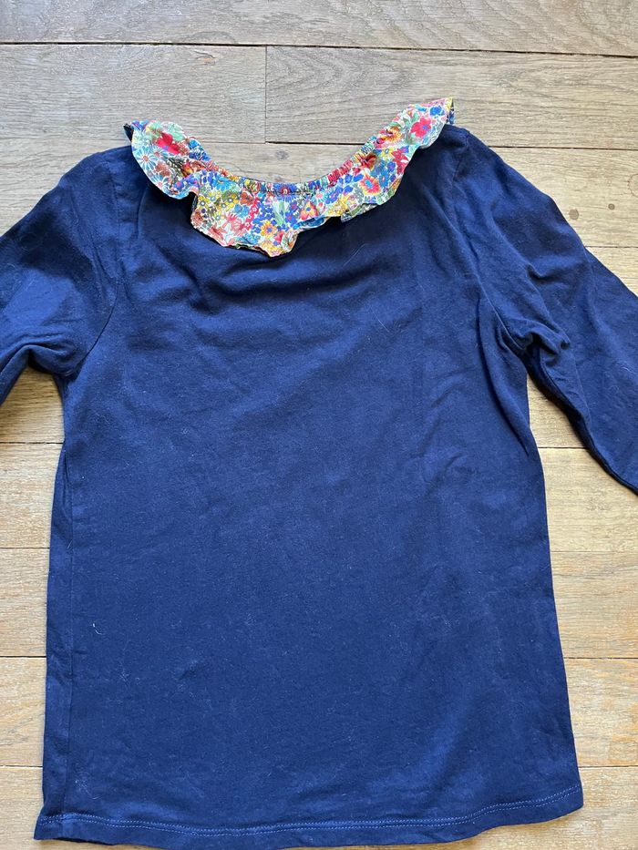 Tee-shirt marine Cyrillus 10 ans - photo numéro 4