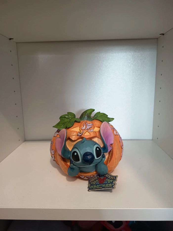 Figurine stitch citrouille Disney tradition neuve - photo numéro 4