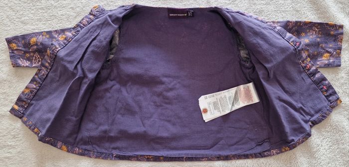 Ensemble Sergent Major Blouse + Pantalon + Bandeau violet & moutarde 9M (BE) - photo numéro 9