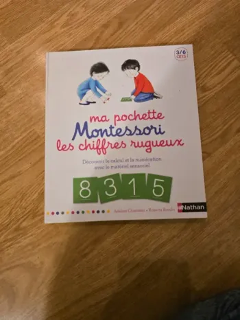 Ma pochette montessori chiffres rugueux