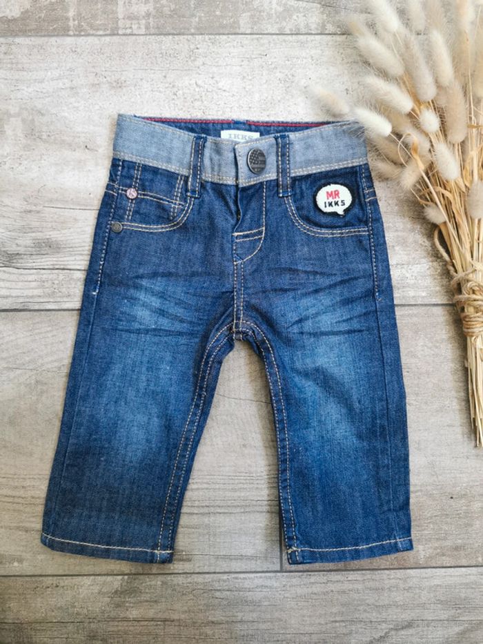 🌺IKKS Très beau Jean bleu Neuf 3mois mr ikks