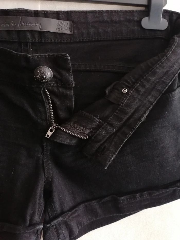 Short jeans noir, 40 - photo numéro 4