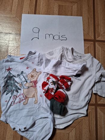 Lot bodies Noel + chaussette