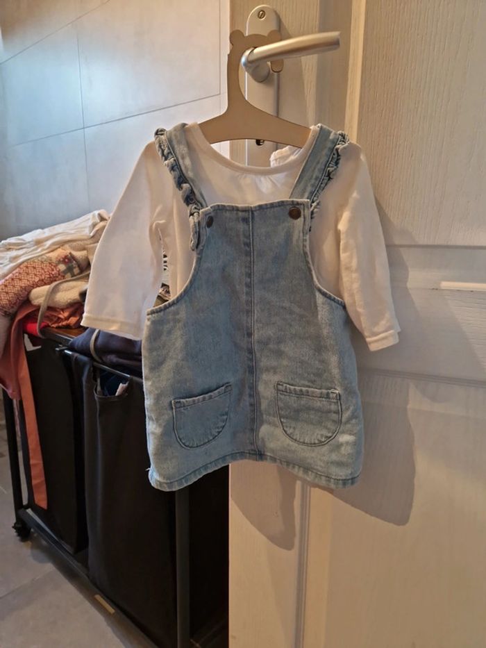 Robe en jean avec petit haut