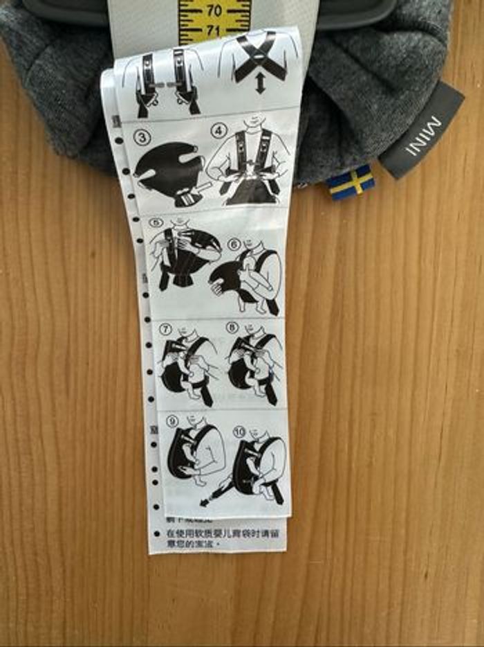 Porte bébé babybjorn mini dès la naissance - photo numéro 3