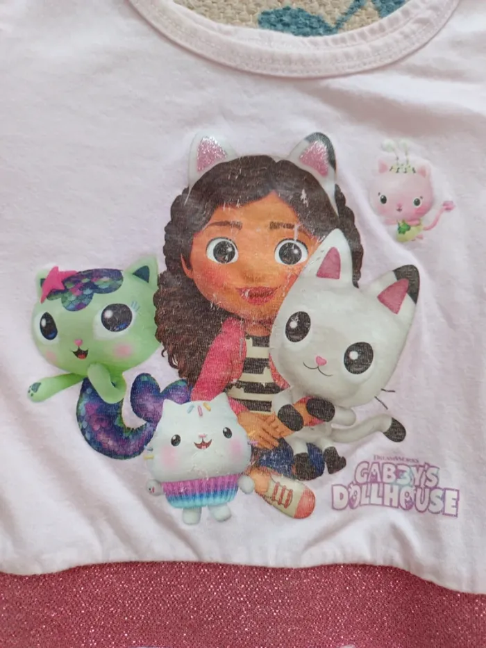 Robe rose Gabby's doll'house 4 ans - photo numéro 2