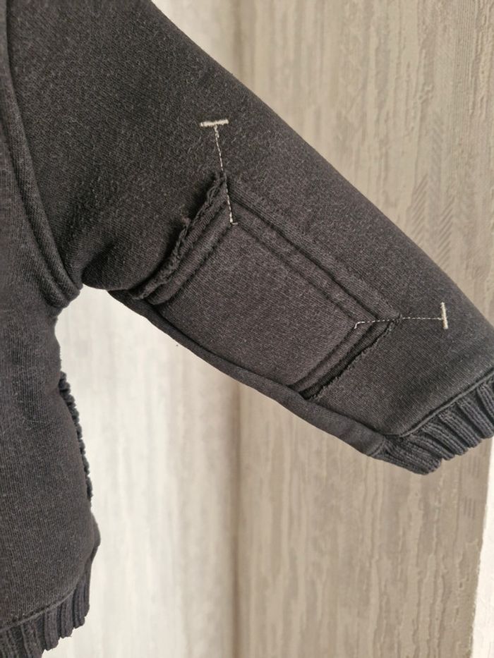 Manteau zippé capuche bébé 12 mois Obaïbi Coton Polyester - photo numéro 5