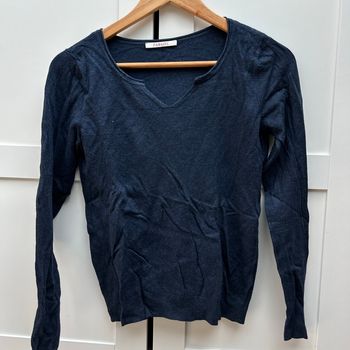 Pull léger bleu