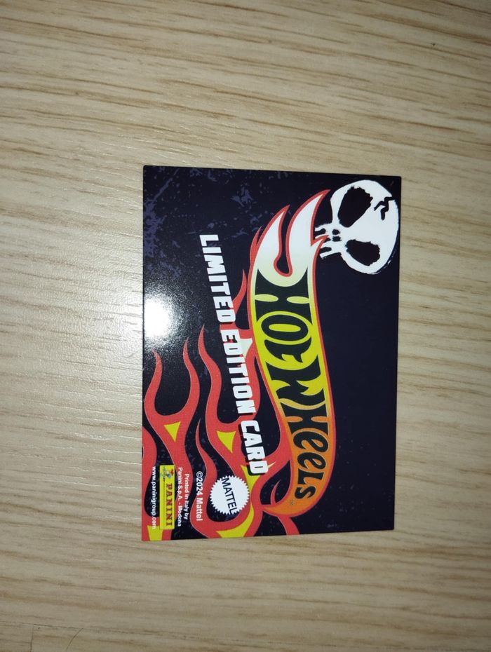 Carte limitée Hot Wheels N°4 *Panini* - photo numéro 2