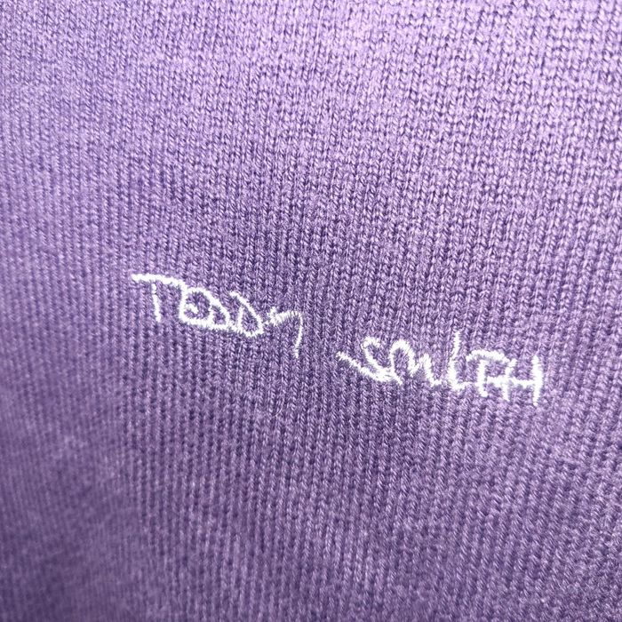 Pull-over Col V - Violet Brodé  - Teddy Smith - Taille S - photo numéro 2