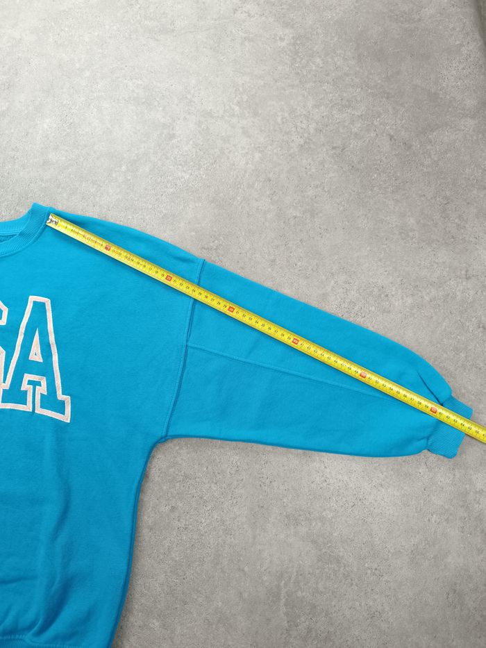 Sweat Bleu USA Jennyfer logo brodé  - Taille XXS -  Très bon état - photo numéro 8