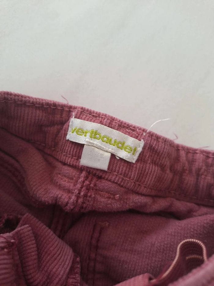 Pantalon en velours côtelé fille - Vertbaudet - 4 ans - photo numéro 3