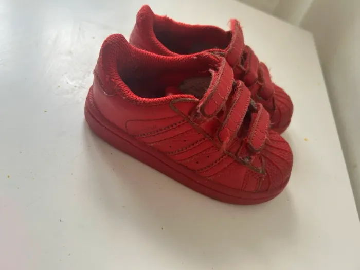 Chaussures, Adidas, rouge taille 22 1/2 - photo numéro 7