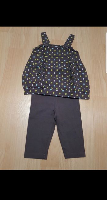 Ensemble 3 pièces bébé fille 6 mois