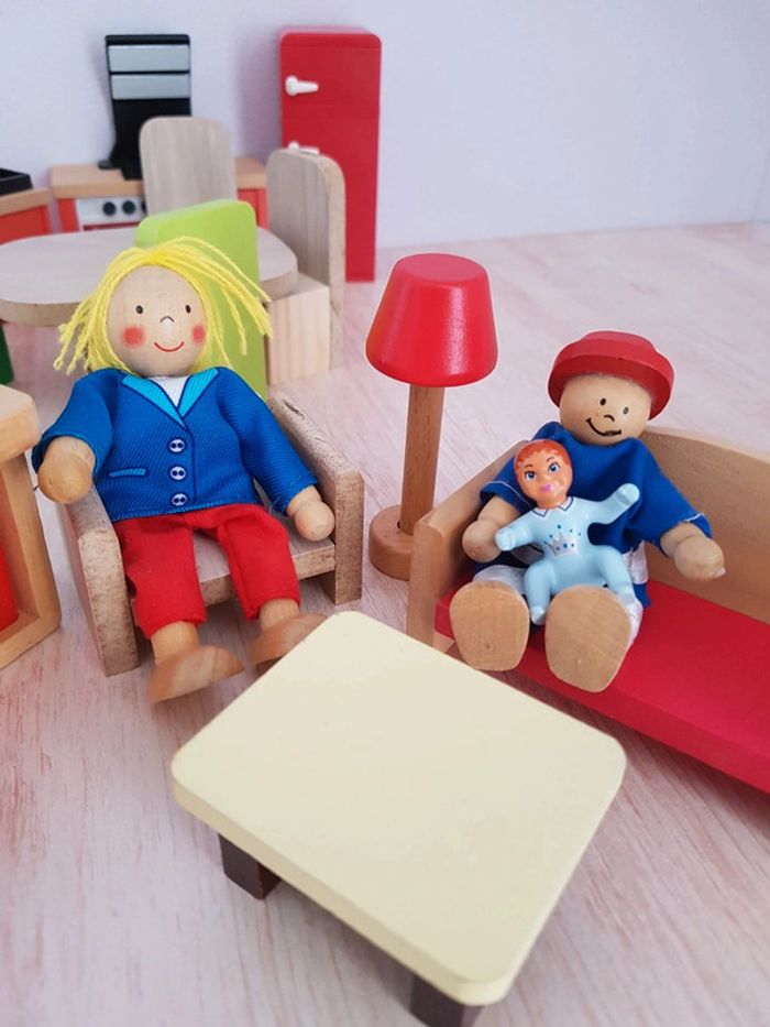 Salon Melissa&Doug, chambre d'enfants et mobilier en bois pour maison de poupée - photo numéro 10