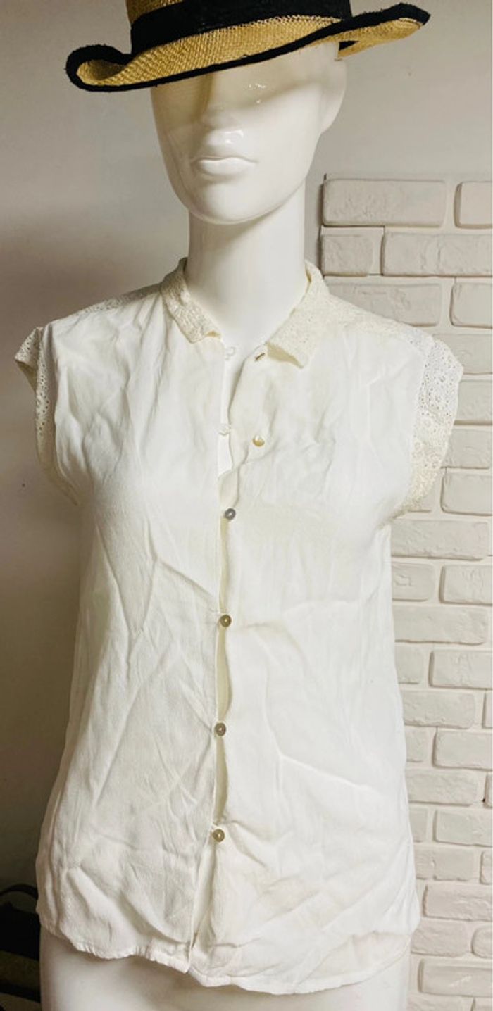 Chemise Zara XS avec dentelle